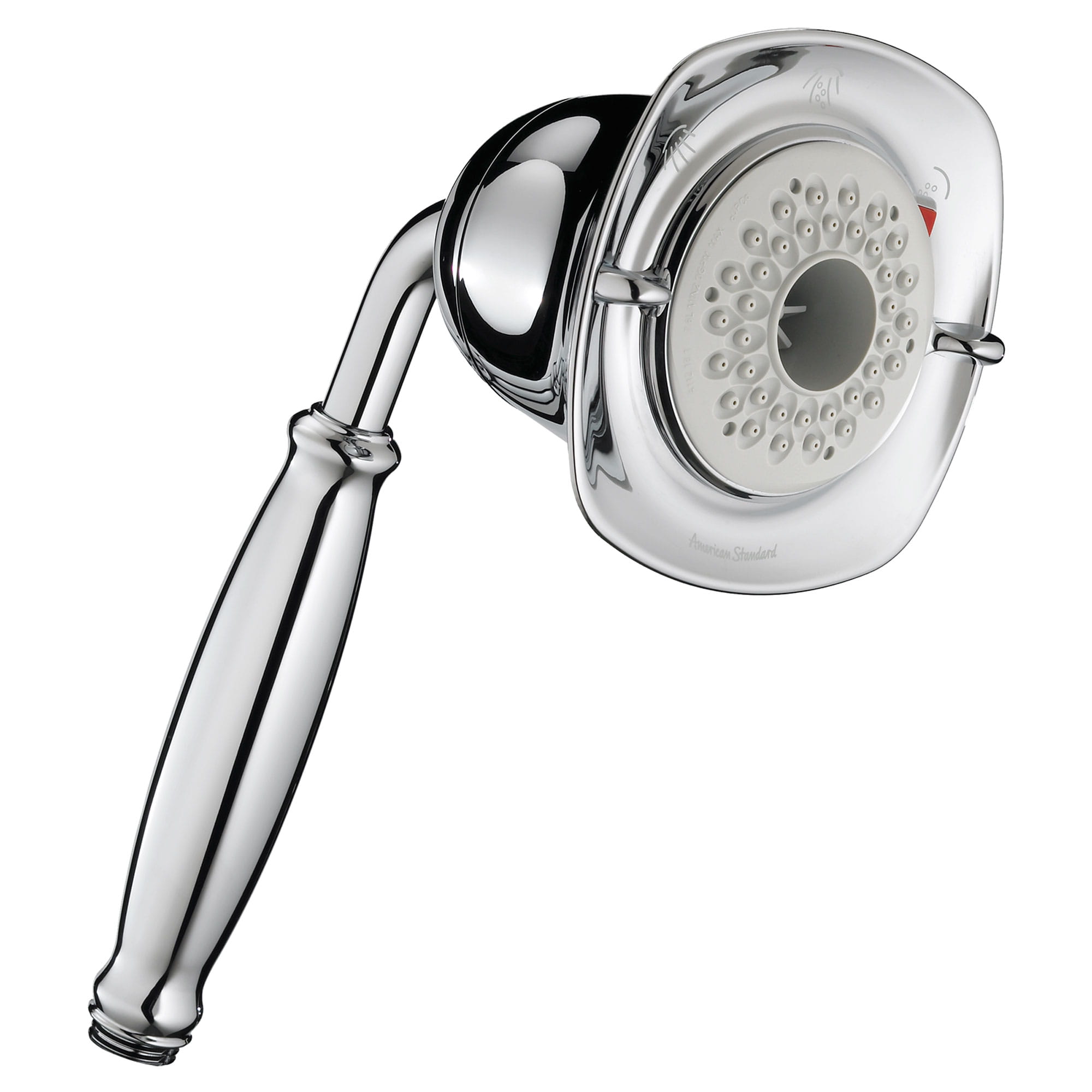 FloWise Square Transitional 20 GPM 10 In 3 Function Hand Shower CHROME